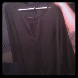 Dark green business blouse